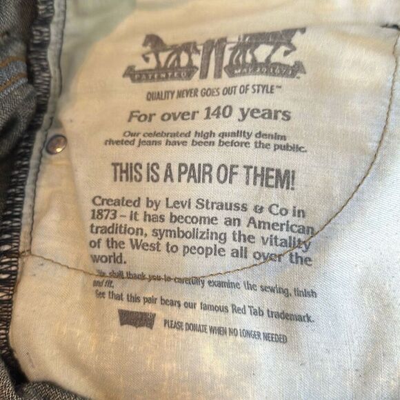 LEVI'S Men's 569 Loose Straight Medium Wash Jeans Size W38 x L32 - Picture 7 of 10